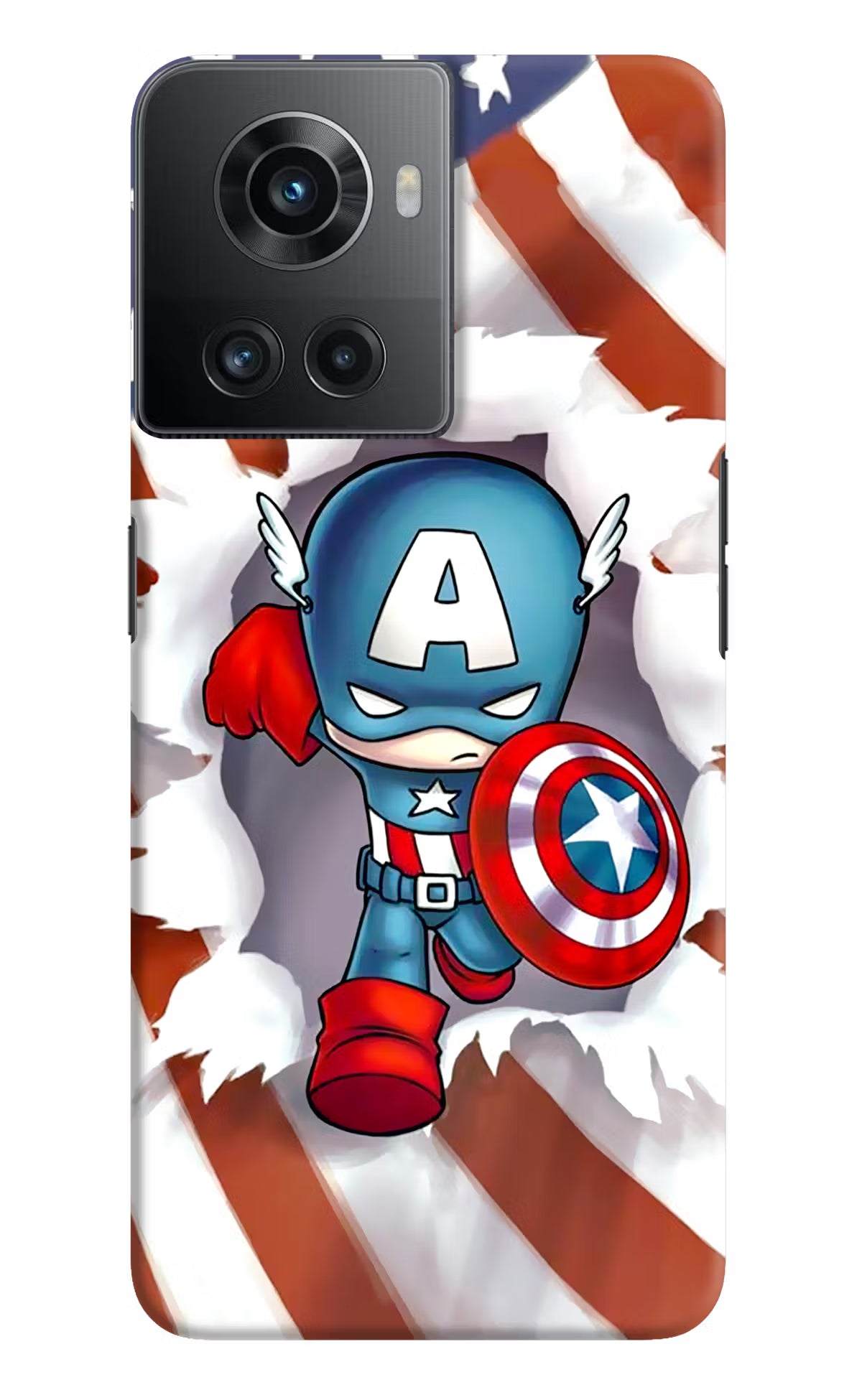 Captain America OnePlus 10R 5G Hard Case Back Cover by Casekaro