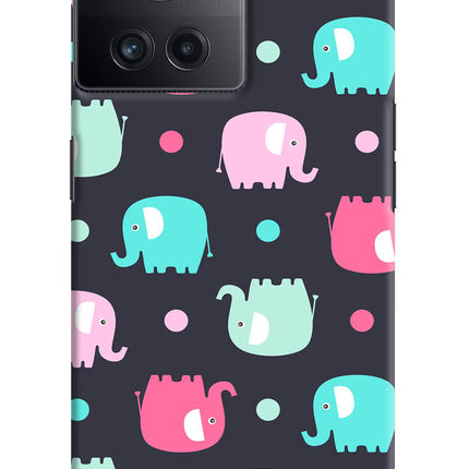Elephants OnePlus 10R 5G Hard Case Back Cover by Casekaro