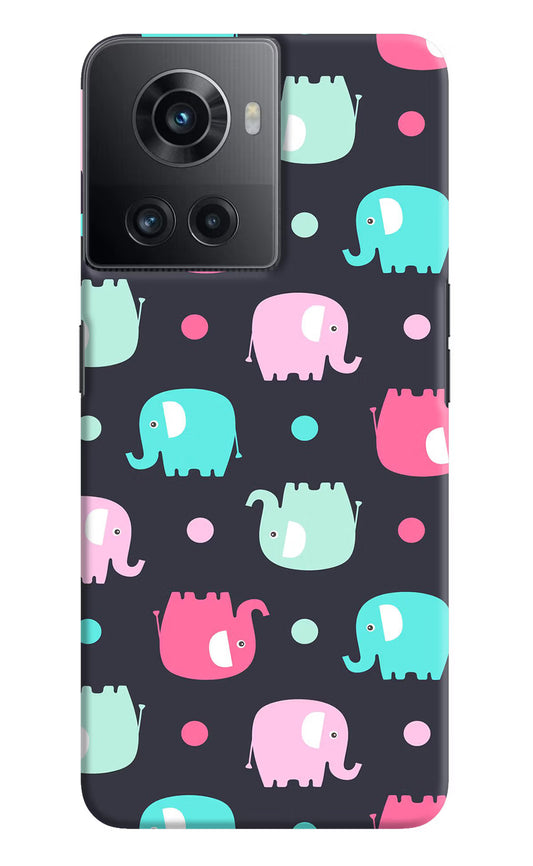 Elephants OnePlus 10R 5G Hard Case Back Cover by Casekaro
