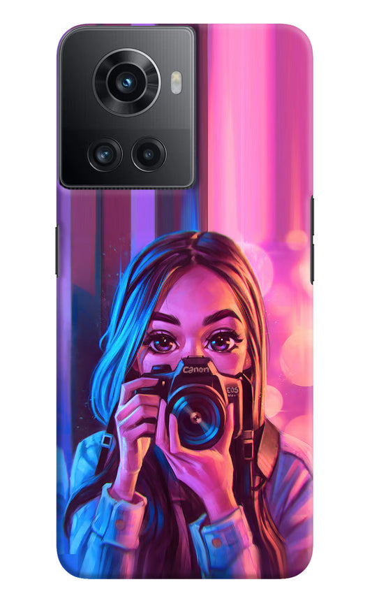 Girl Photographer OnePlus 10R 5G Hard Case Back Cover by Casekaro