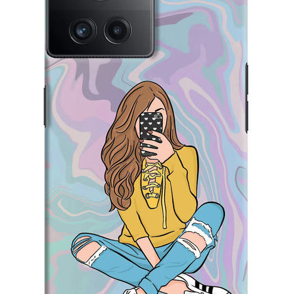 Selfie Girl OnePlus 10R 5G Hard Case Back Cover by Casekaro