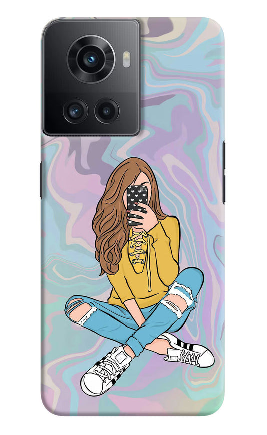 Selfie Girl OnePlus 10R 5G Hard Case Back Cover by Casekaro