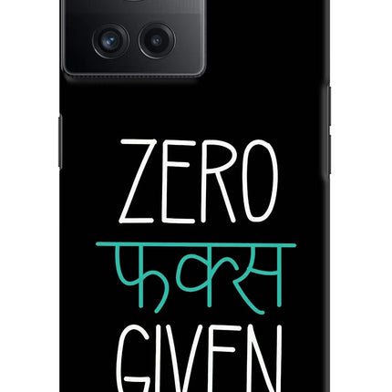 Zero Fucks Given OnePlus 10R 5G Hard Case Back Cover by Casekaro