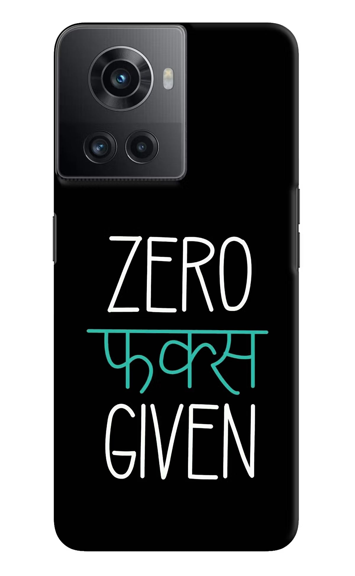 Zero Fucks Given OnePlus 10R 5G Hard Case Back Cover by Casekaro