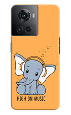High On Music OnePlus 10R 5G Hard Case Back Cover by Casekaro