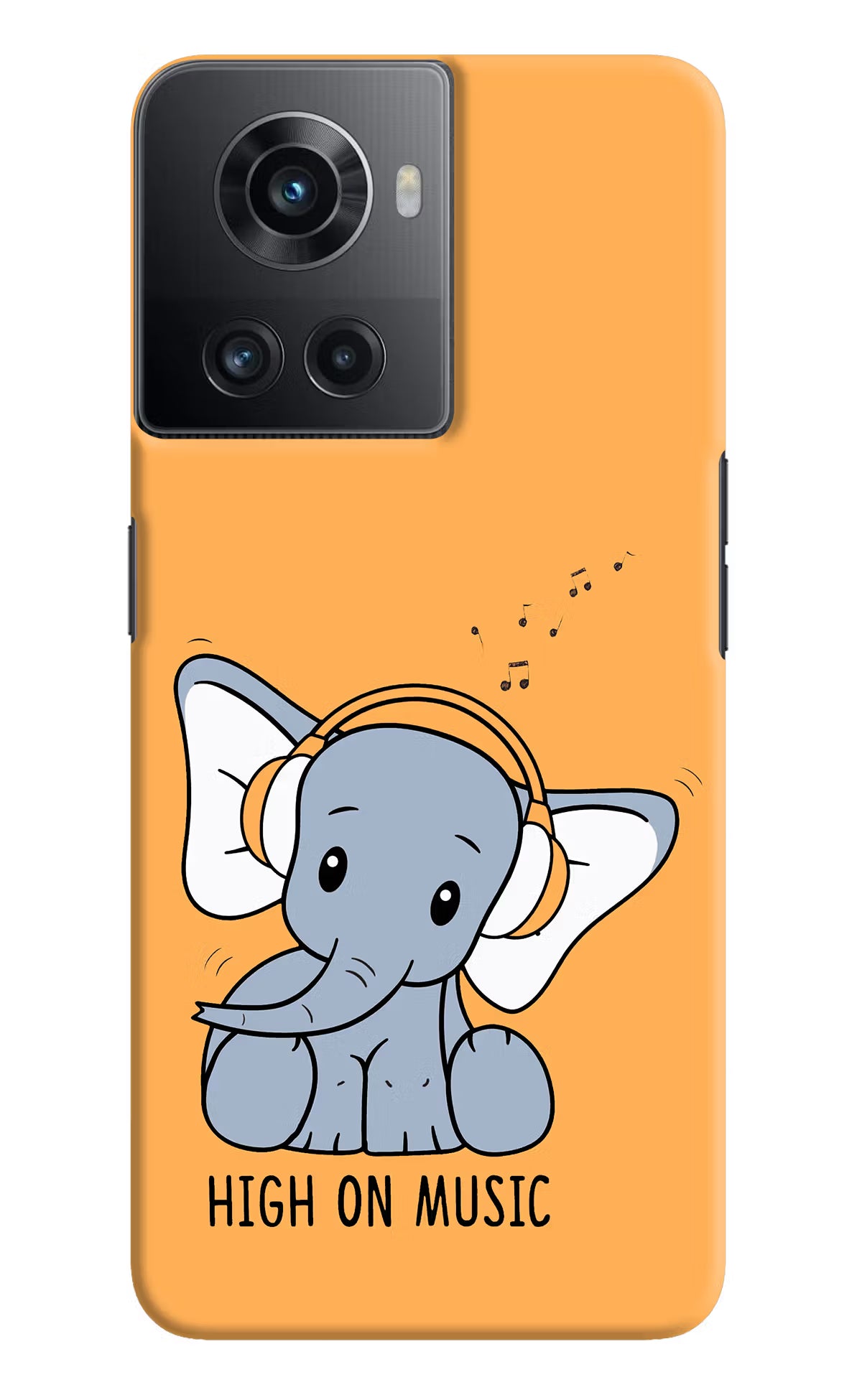 High On Music OnePlus 10R 5G Hard Case Back Cover by Casekaro