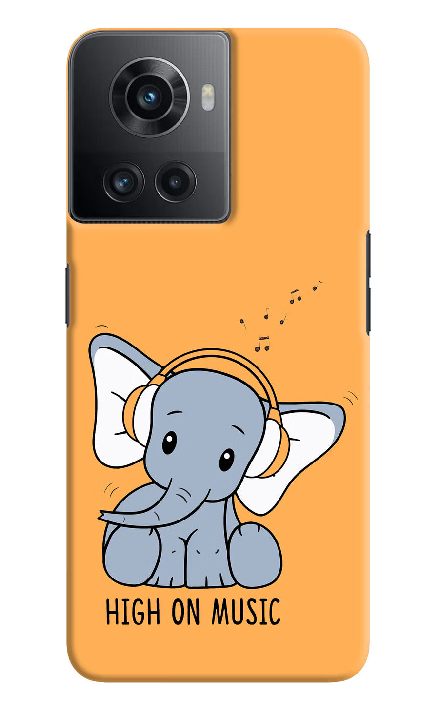 High On Music OnePlus 10R 5G Back Cover, Hard case