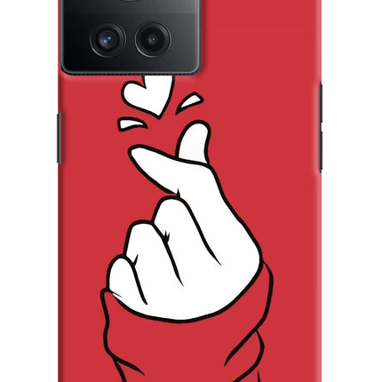 Korean Love Sign OnePlus 10R 5G Hard Case Back Cover by Casekaro
