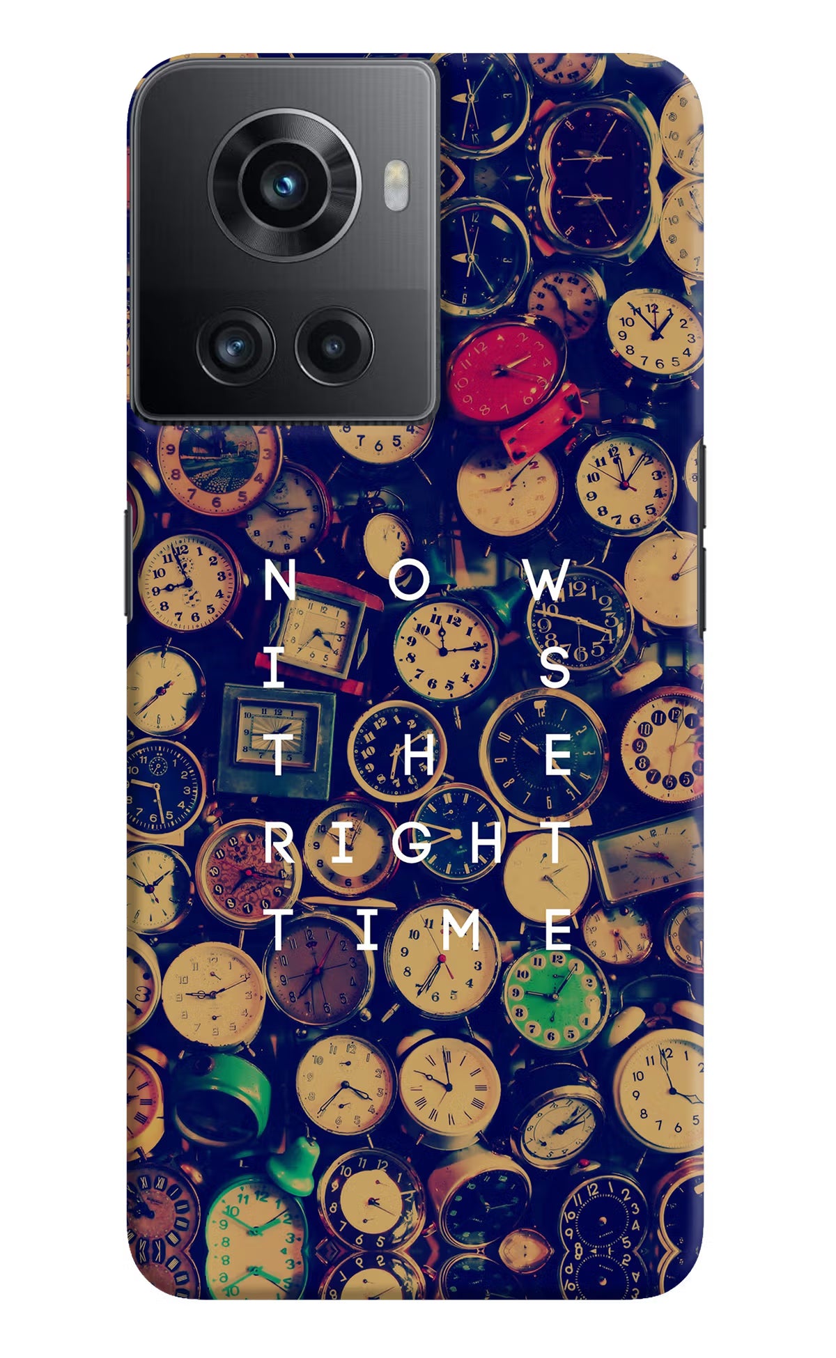 Now is the Right Time Quote OnePlus 10R 5G Hard Case Back Cover by Casekaro