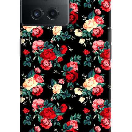 Rose Pattern OnePlus 10R 5G Hard Case Back Cover by Casekaro