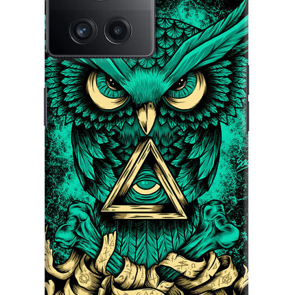 Green Owl OnePlus 10R 5G Hard Case Back Cover by Casekaro