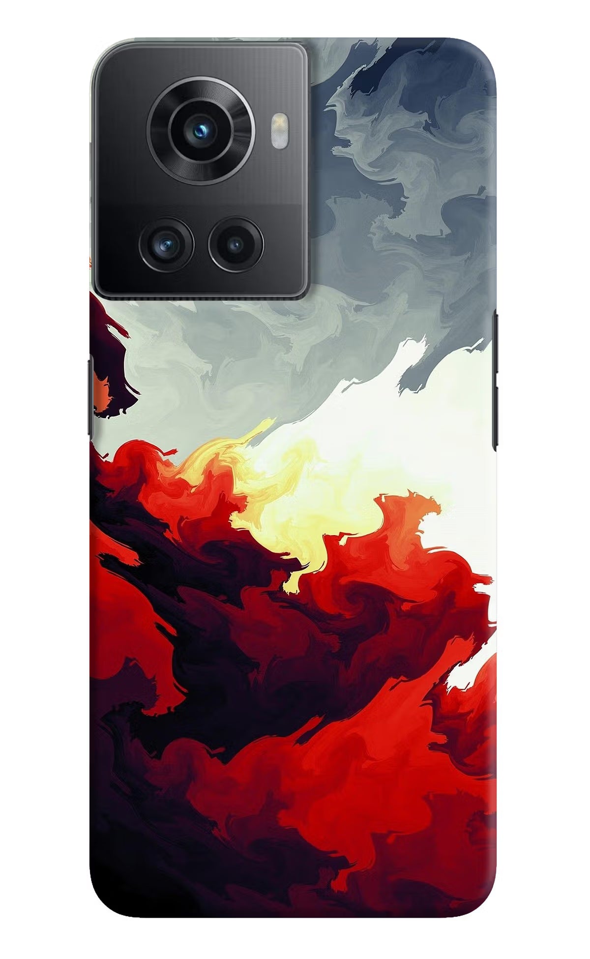 Fire Cloud OnePlus 10R 5G Hard Case Back Cover by Casekaro