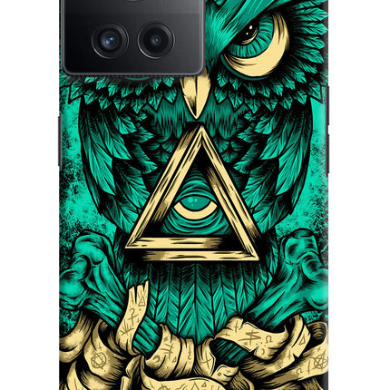 Green Owl OnePlus 10R 5G Hard Case Back Cover by Casekaro
