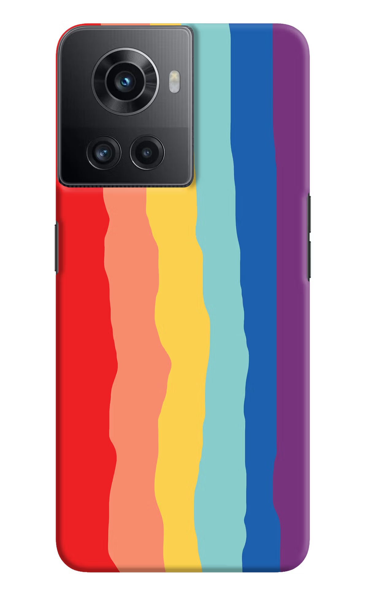 Rainbow OnePlus 10R 5G Hard Case Back Cover by Casekaro