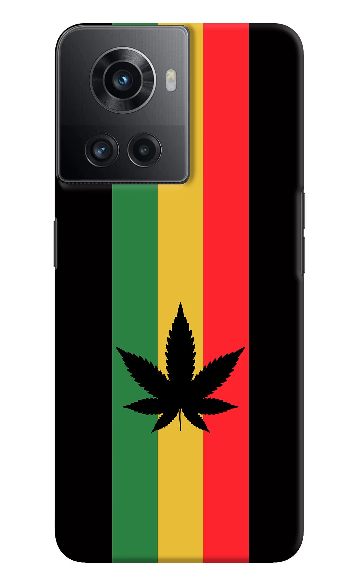 Weed Flag OnePlus 10R 5G Hard Case Back Cover by Casekaro