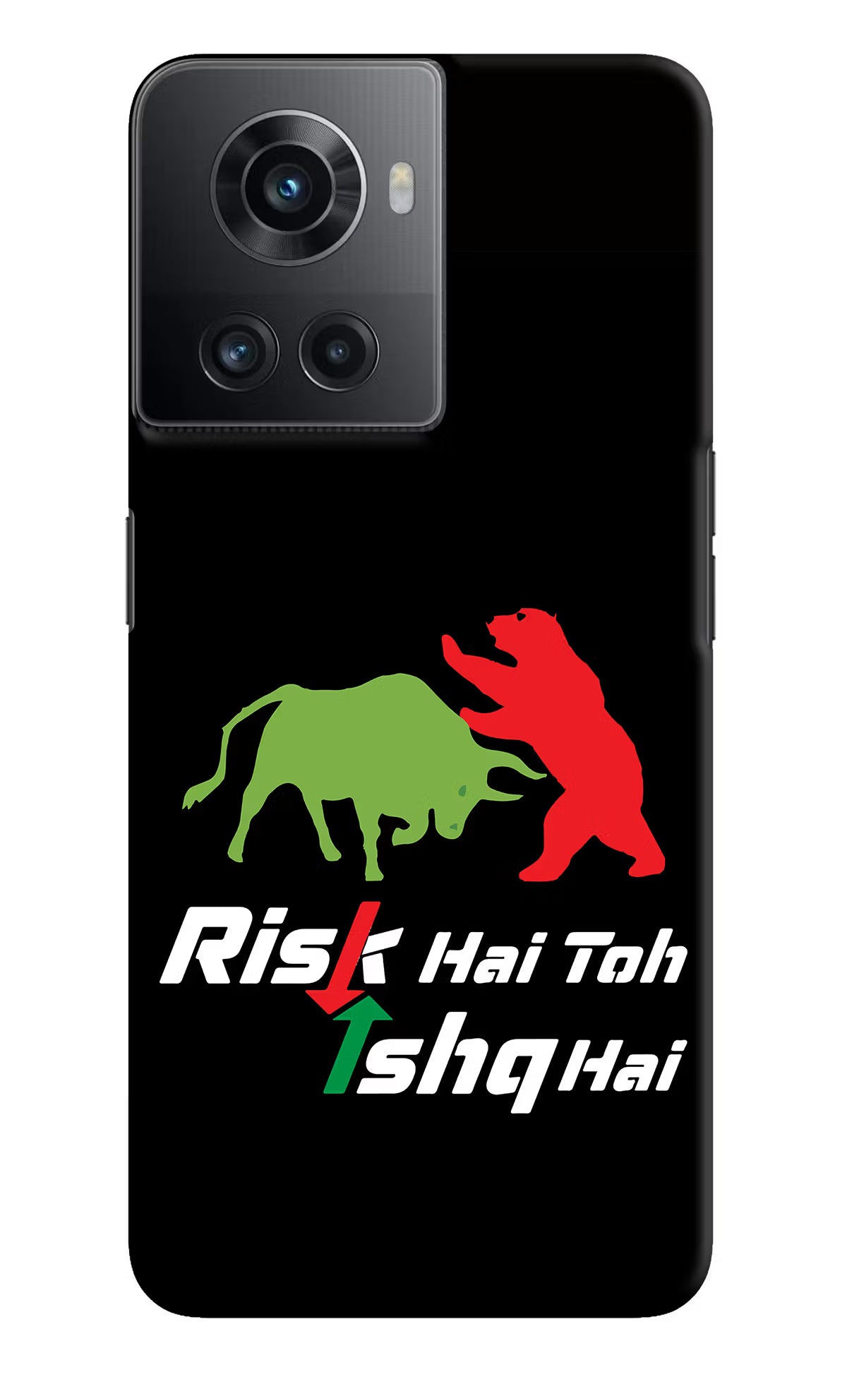Risk Hai Toh Ishq Hai OnePlus 10R 5G Hard Case Back Cover by Casekaro