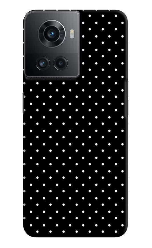 White Dots OnePlus 10R 5G Hard Case Back Cover by Casekaro