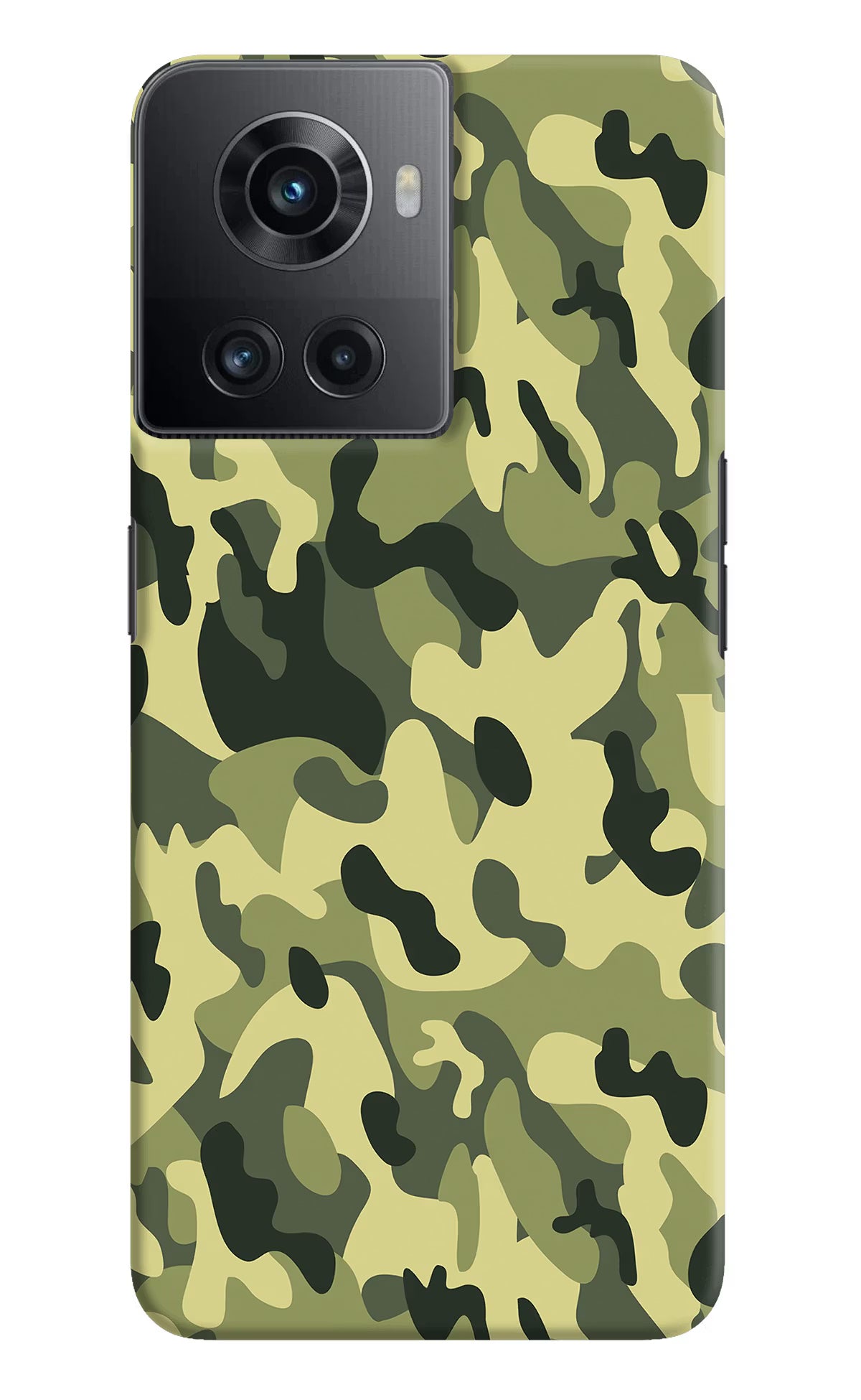 Camouflage OnePlus 10R 5G Hard Case Back Cover by Casekaro