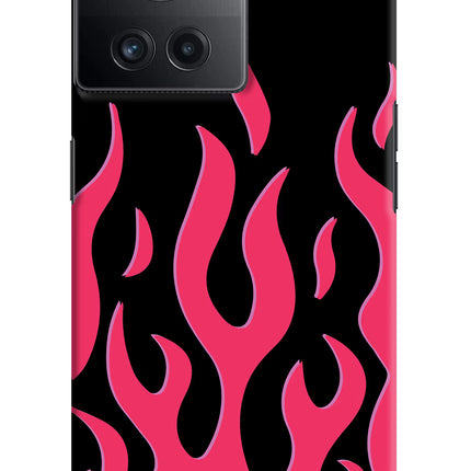 Fire Flames OnePlus 10R 5G Hard Case Back Cover by Casekaro