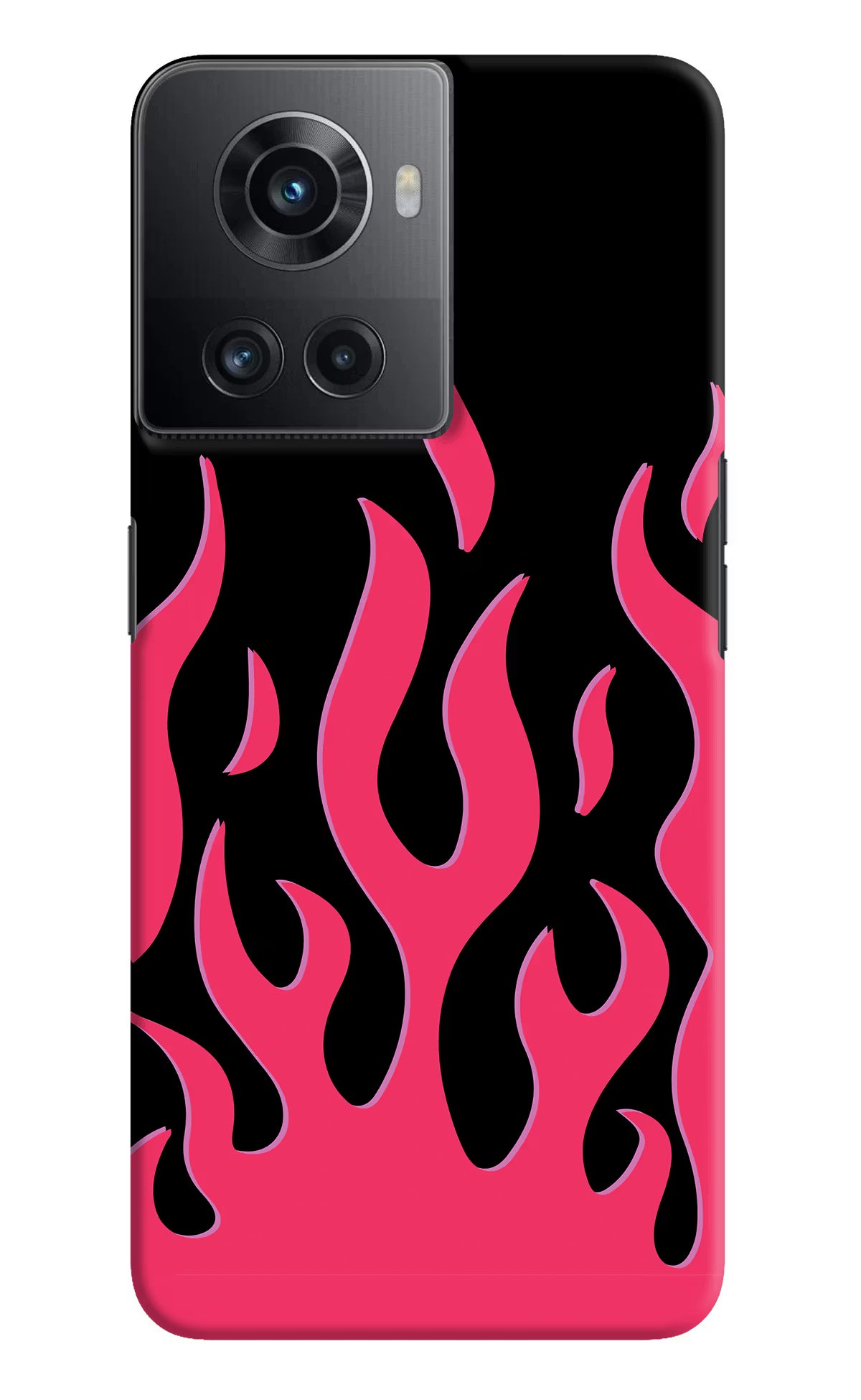 Fire Flames OnePlus 10R 5G Hard Case Back Cover by Casekaro