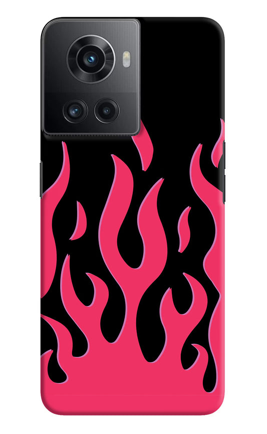 Fire Flames OnePlus 10R 5G Hard Case Back Cover by Casekaro