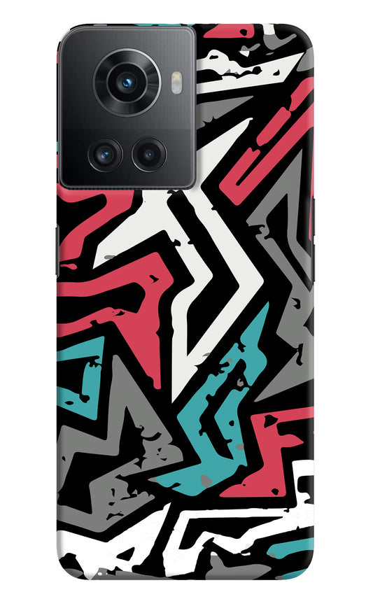 Geometric Graffiti OnePlus 10R 5G Hard Case Back Cover by Casekaro