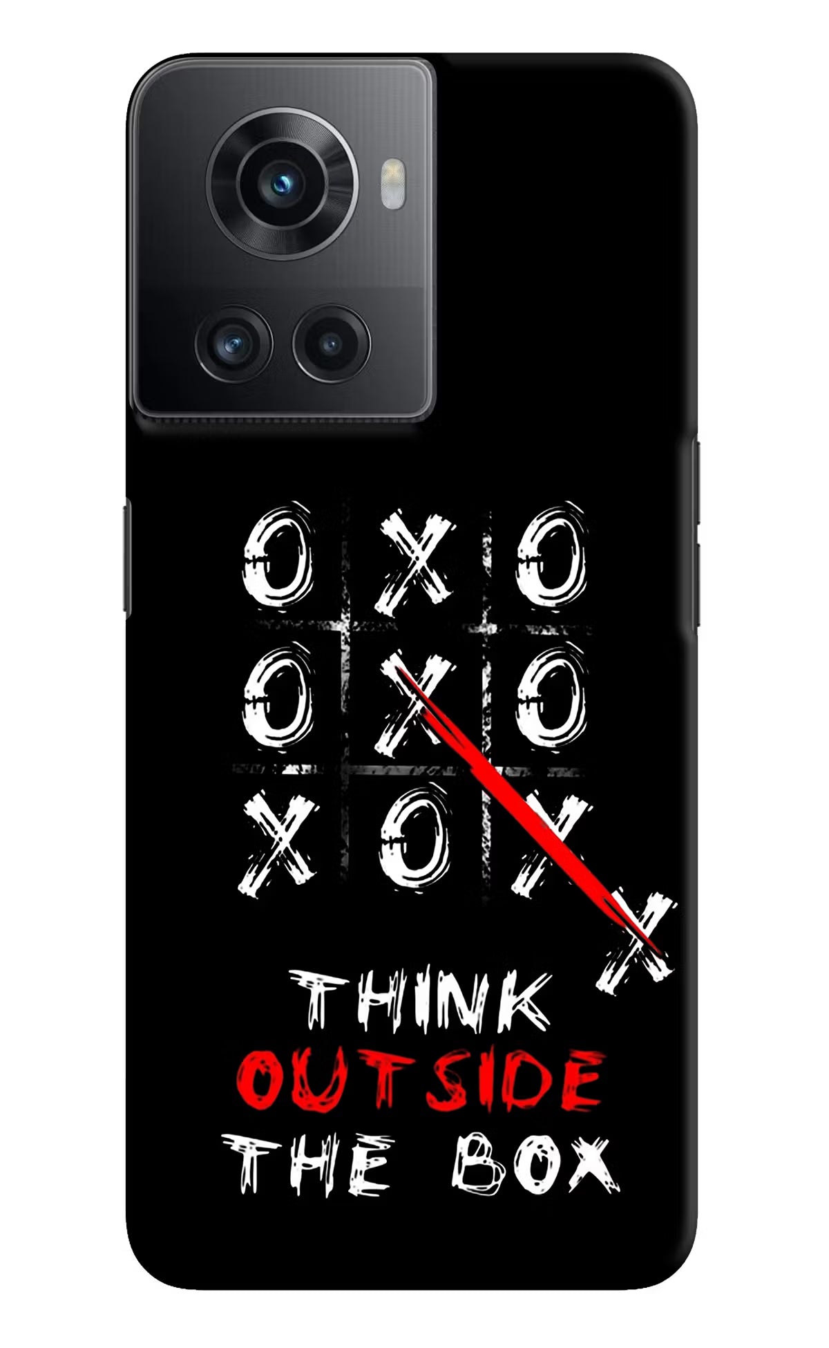 Think out of the BOX OnePlus 10R 5G Hard Case Back Cover by Casekaro