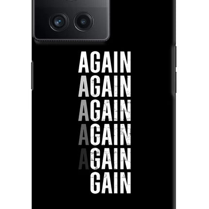 Again Again Gain OnePlus 10R 5G Hard Case Back Cover by Casekaro