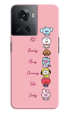 BTS names OnePlus 10R 5G Hard Case Back Cover by Casekaro