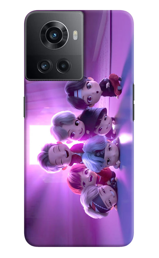 BTS Chibi OnePlus 10R 5G Hard Case Back Cover by Casekaro