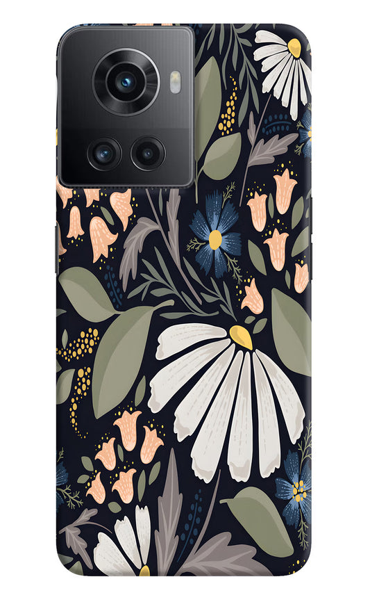 Flowers Art OnePlus 10R 5G Hard Case Back Cover by Casekaro