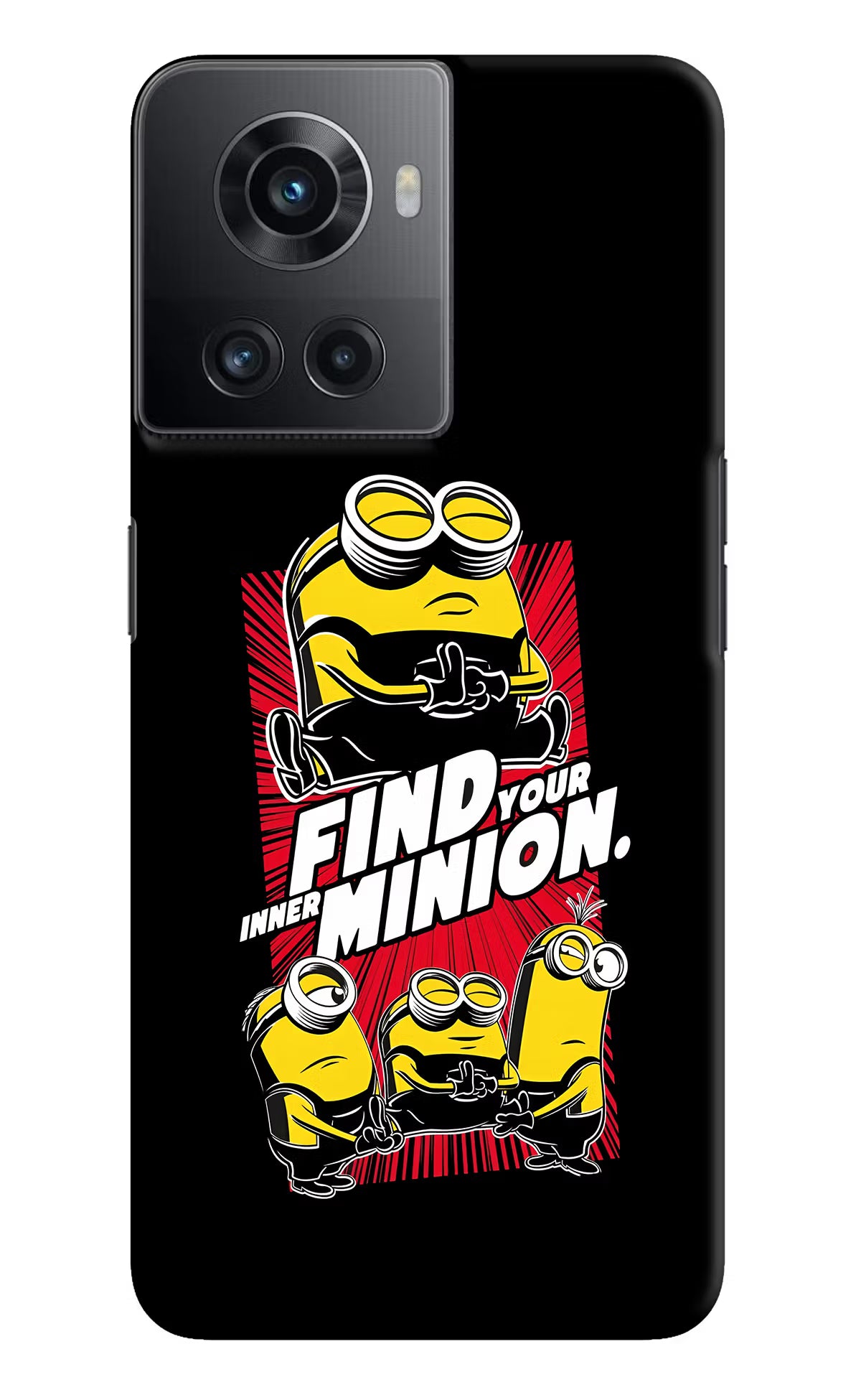 Find your inner Minion OnePlus 10R 5G Hard Case Back Cover by Casekaro