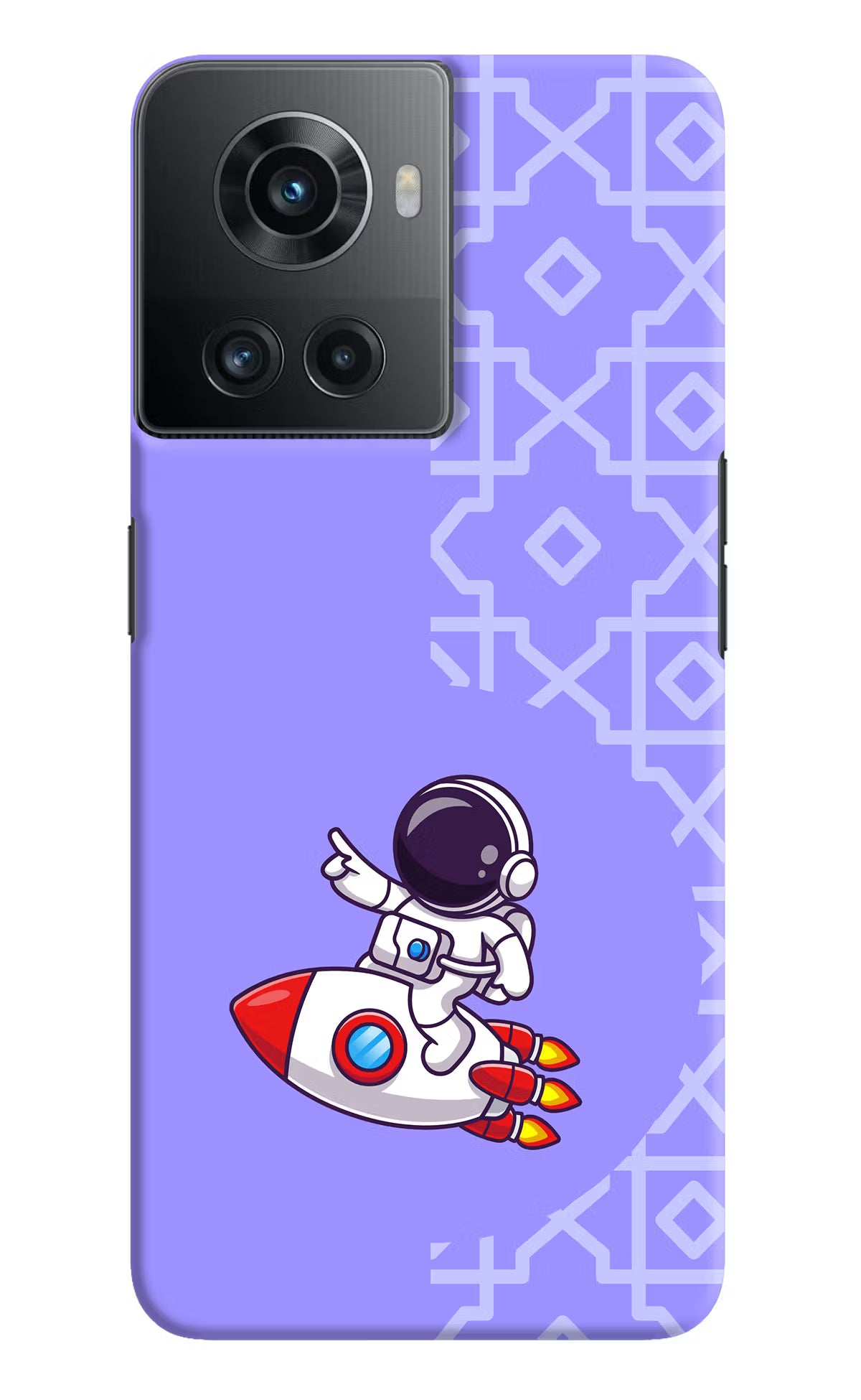 Cute Astronaut OnePlus 10R 5G Hard Case Back Cover by Casekaro