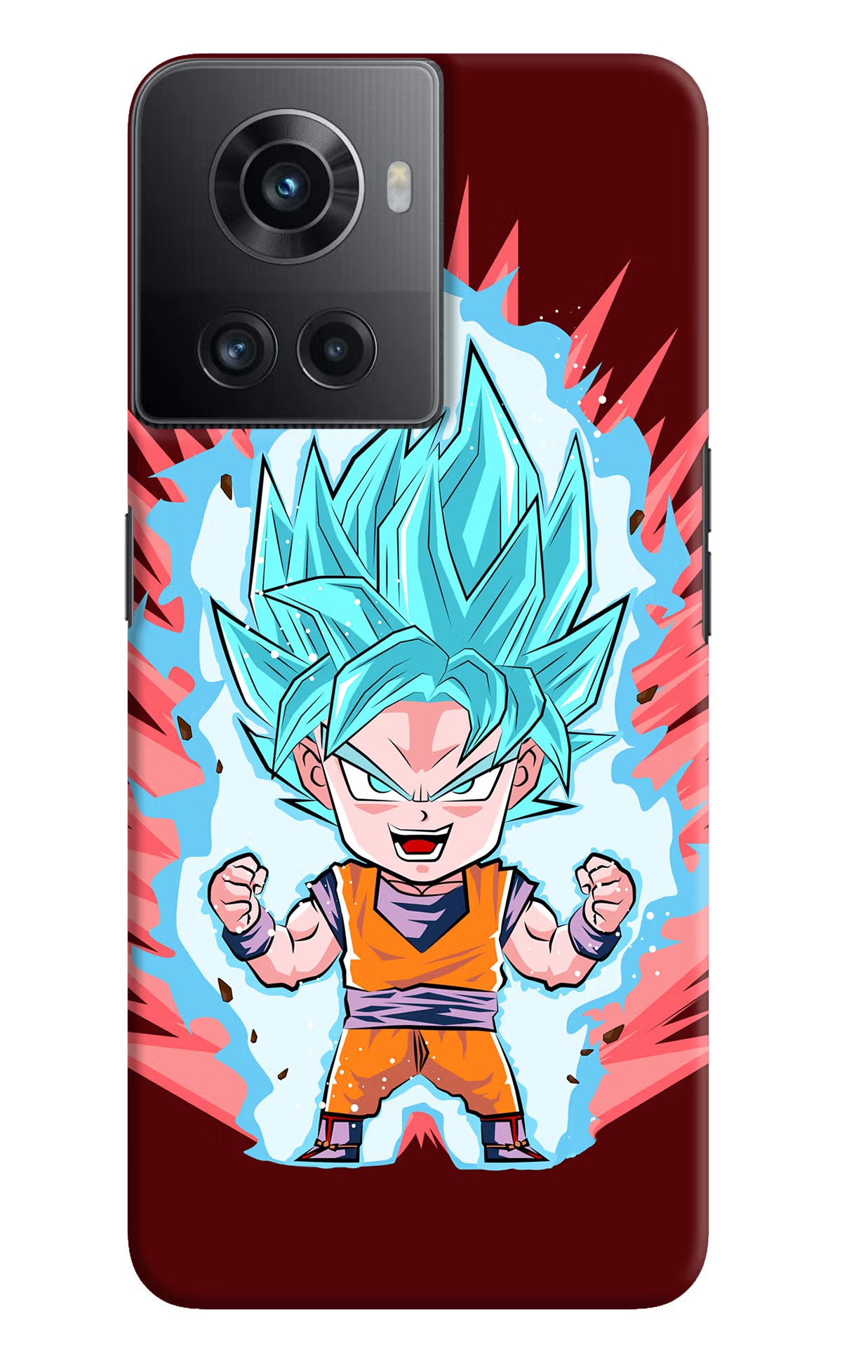 Goku Little OnePlus 10R 5G Hard Case Back Cover by Casekaro