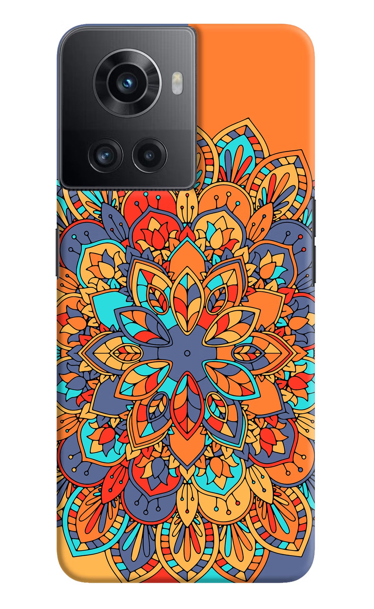 Color Mandala OnePlus 10R 5G Hard Case Back Cover by Casekaro