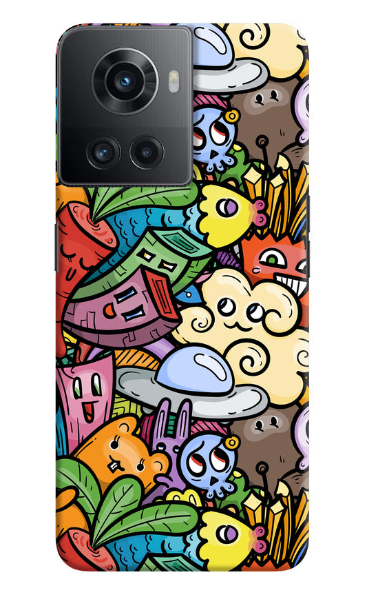 Veggie Doodle OnePlus 10R 5G Hard Case Back Cover by Casekaro