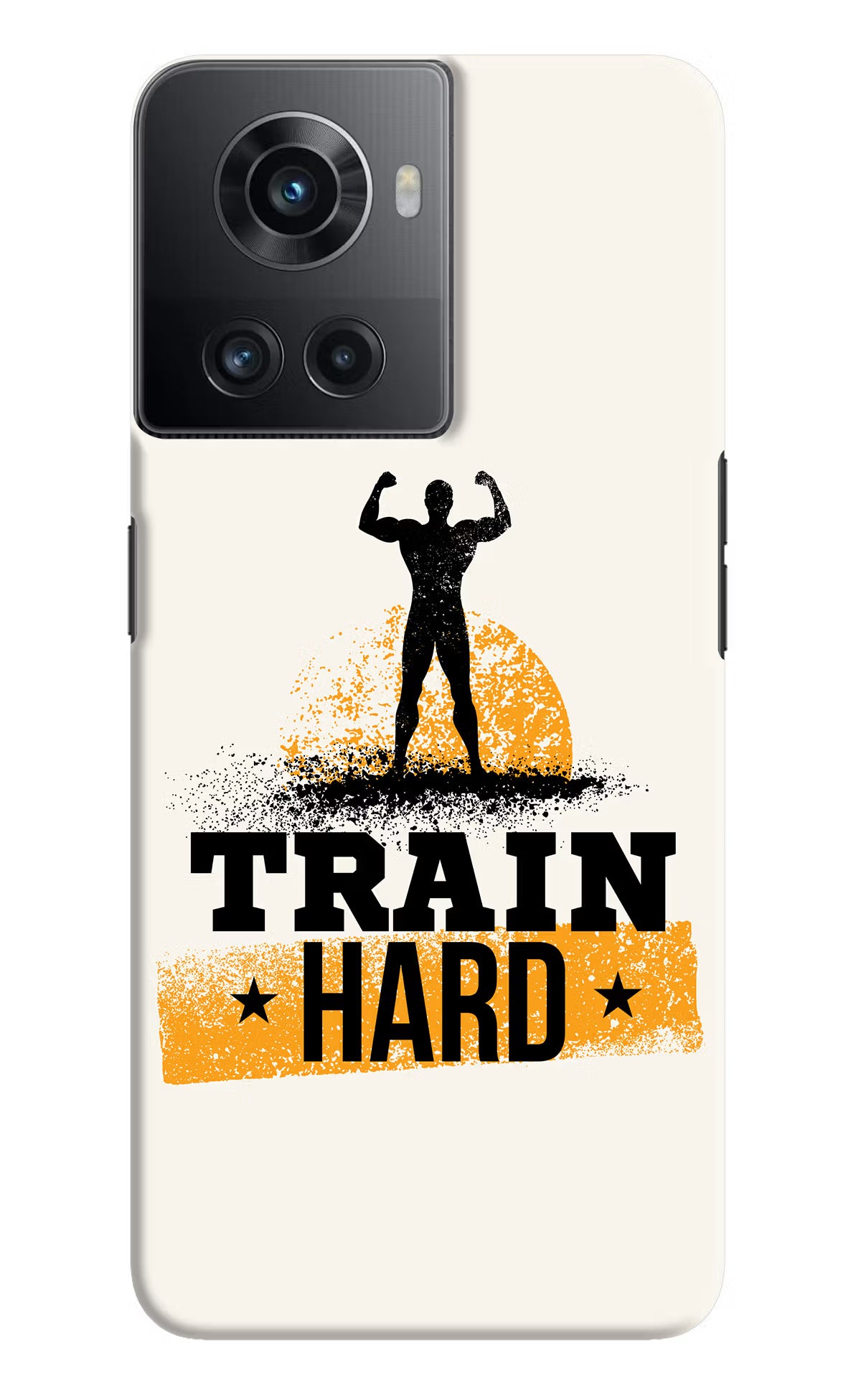 Train Hard OnePlus 10R 5G Hard Case Back Cover by Casekaro