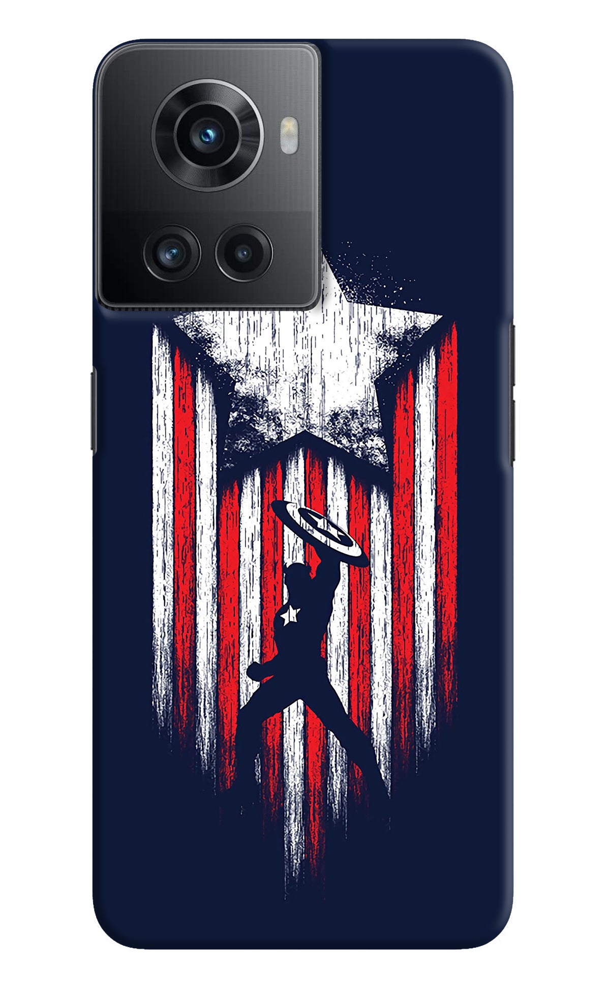 Captain America Marvel Art OnePlus 10R 5G Back Cover