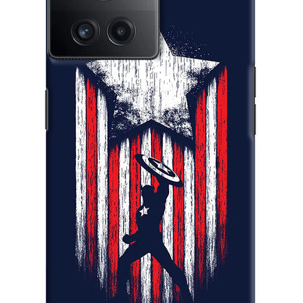 Captain America Marvel Art OnePlus 10R 5G Hard Case Back Cover by Casekaro