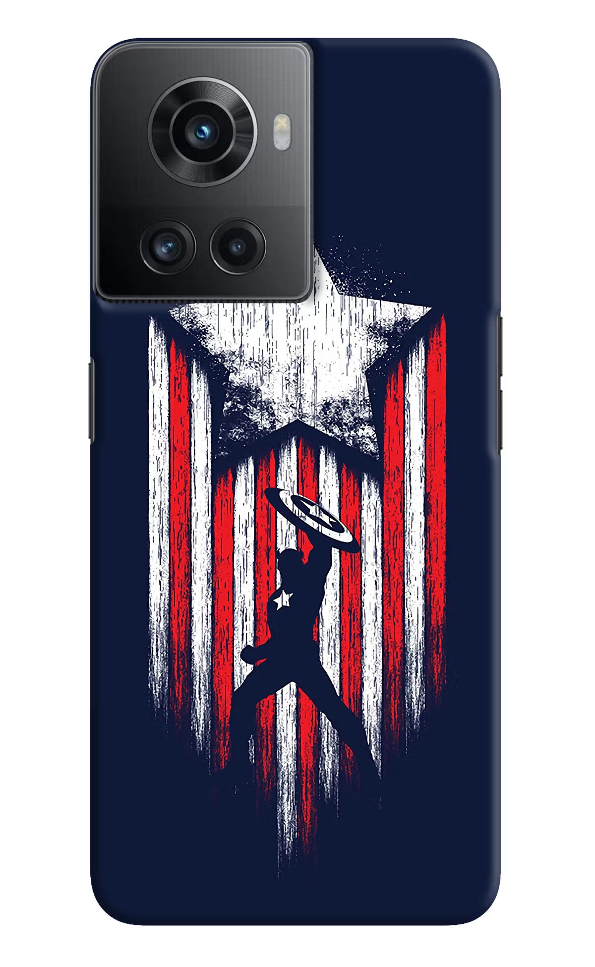 Captain America Marvel Art OnePlus 10R 5G Hard Case Back Cover by Casekaro