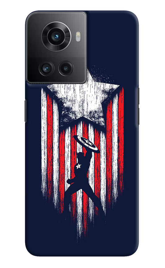 Captain America Marvel Art OnePlus 10R 5G Hard Case Back Cover by Casekaro
