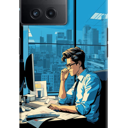 Focused Hustler (AI Generated) OnePlus 10R 5G Hard Case Back Cover by Casekaro
