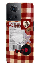 Queen of Disaster OnePlus 10R 5G Hard Case Back Cover by Casekaro