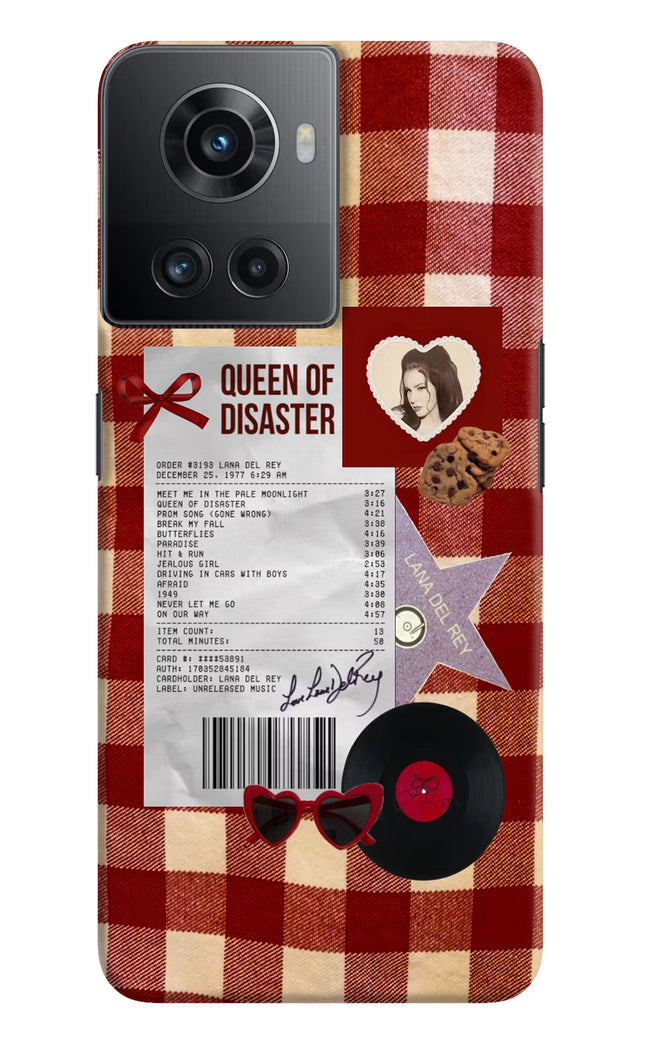 Queen of Disaster OnePlus 10R 5G Hard Case Back Cover by Casekaro