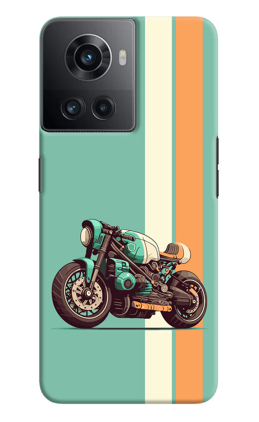 Striped Moto Drift OnePlus 10R 5G Hard Case Back Cover by Casekaro