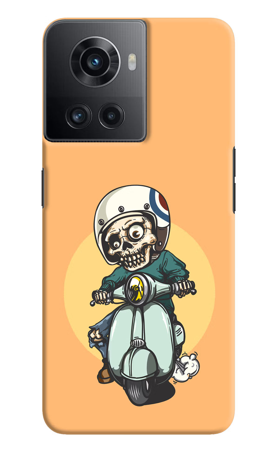 Undead Biker OnePlus 10R 5G Back Cover, Hard case