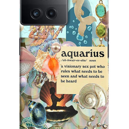 Aquarius Zodiac OnePlus 10R 5G Hard Case Back Cover by Casekaro