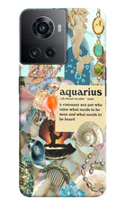 Aquarius Zodiac OnePlus 10R 5G Hard Case Back Cover by Casekaro
