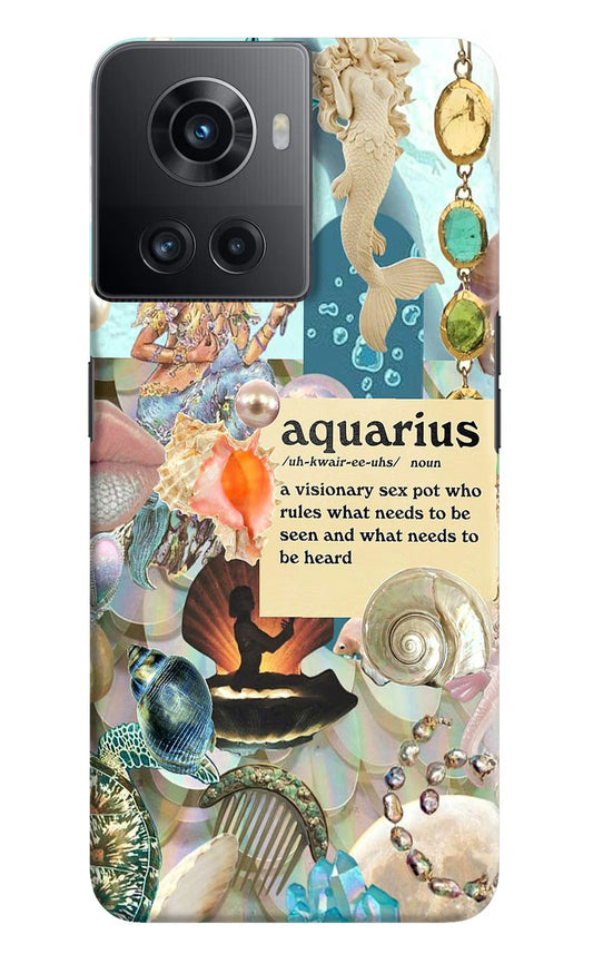 Aquarius Zodiac OnePlus 10R 5G Hard Case Back Cover by Casekaro