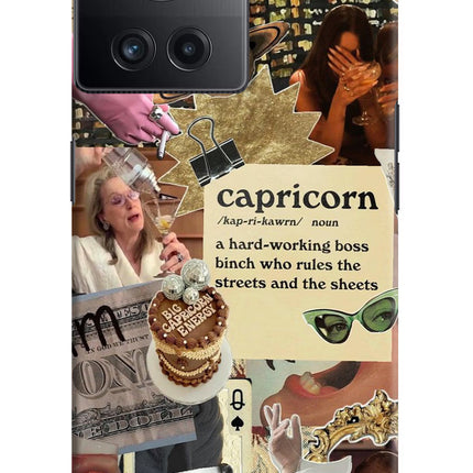 Capricorn Zodiac OnePlus 10R 5G Hard Case Back Cover by Casekaro